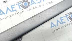 Молдинг порога левый Audi A4 B9 17-19 S-Line 195см, серебро, сколы