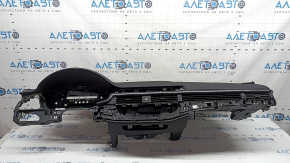 Торпедо передня панель з AIRBAG Audi A4 B9 17-25 чорна, без проекції, Bang and Olufsen, з дефлектором