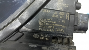 Фара передняя правая в сборе Audi A6 C8 19-24 LED, Matrix и Multi beam с уплотнителем, желтит LED, под полировку