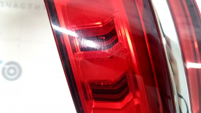 Фонарь внешний крыло левый Audi A6 C8 19-24 под анимацию, с хром молдингом, потерт