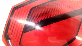 Фонарь внешний крыло левый Audi A6 C8 19-24 под анимацию, с хром молдингом, потерт