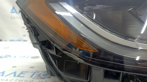 Фара передня права VW Jetta 25-26 у зборі LED, без range control, затерта сколи