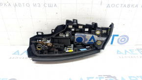 Накладка передней панели левая Audi A6 C8 19-24 черная, с накладками, с подсветкой, сломано крепление