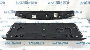 Полка задняя Audi A6 C8 19-25 черная под шторку, с накладками, выгорела