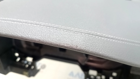Торпедо передняя панель с AIRBAG Audi A6 C8 19-25 под проекцию, кожа черная, потерта, надрывы, ржавый пиропаторн