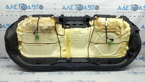 Подушка заднего ряда сидений Audi A4 B9 17-19 кожа черная с подогревом, примято, под химчистку