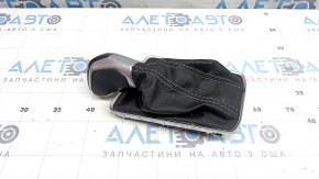 Ручка АКПП з накладкою шифтера VW Jetta 22-26 чорна шкіра, з підсвічуванням, подряпини, тріщина