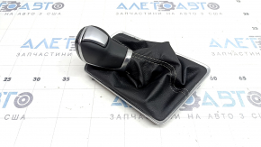Ручка АКПП с накладкой шифтера VW Jetta 22-26 кожа черная, с подсветкой, царапины, трещина