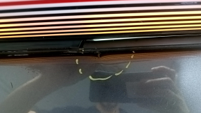 Дверь в сборе передняя левая Toyota Prius 50 16-22 keyless, графит 1G3, затерта, вмятина