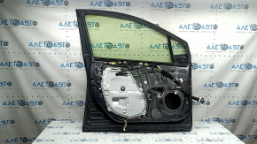 Дверь в сборе передняя левая Toyota Prius 50 16-22 keyless, графит 1G3, затерта, вмятина