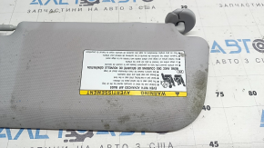 Козырек левый Toyota Prius 50 19-22 серый, без крючка, с накладкой, под химчистку