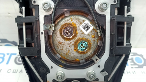 Подушка безопасности airbag в руль водительская Toyota Prius 50 16-22 черная, ржавый пиропатрон