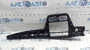 Накладка торпеды центральная Toyota Prius 50 19-22 глянец черная, без дефлектора и кнопки, царапины, в клее
