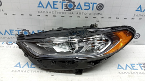Фара передняя левая в сборе Ford Fusion mk5 17-20 галоген, с DRL