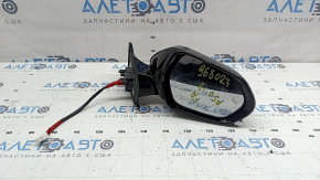 Зеркало боковое правое в сборе Toyota Prius 50 16-20 6 пинов, BSM, графит, трещина в крышке, отсутствует фрагмент крышки, царапины, после ремонта