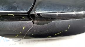 Зеркало боковое правое в сборе Toyota Prius 50 16-20 6 пинов, BSM, графит, трещина в крышке, отсутствует фрагмент крышки, царапины, после ремонта