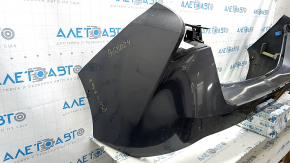 Бампер задний голый Toyota Prius 50 19-22 под парктроники и PMA, графит, царапины, в смоле, в скотче
