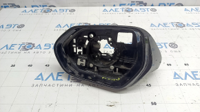 Корпус бокового зеркала левого Toyota Prius 50 16-20 без кронштейна и механизма, черный глянец