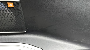 Обшивка арки левая Toyota Venza 21-24 черная под сабвуфер JBL, с накладкой хром, царапины