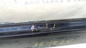 Поріг лівий Audi A6 C8 19-25 S-Line, синій LX5B, подряпини