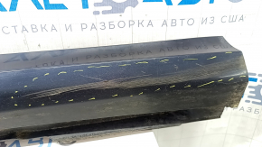 Поріг правий Audi A6 C8 19-25 S-Line, синій LX5B, подряпини, надриви, потерт