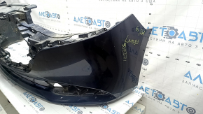 Бампер передний голый Mazda 3 19-26 4d, синий, царапины, прижат