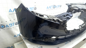 Бампер передний голый Mazda 3 19-26 4d, синий, царапины, прижат
