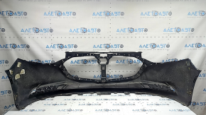 Бампер передний голый Mazda 3 19-26 4d, синий, царапины, прижат