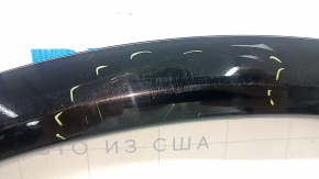 Накладка арки крыла задняя правая Audi Q5 80A 18-25 черная, царапины, крашена, надломаны крепления