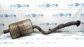Приемная труба Audi A4 B9 17-25 2.0T тип 2, надорвана сетка, ржавая