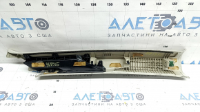 Накладка передней стойки верхняя левая Mazda 3 19-26 серая, ткань, под химчистку