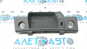 Накладка центральной консоли передняя под кнопку start/stop Audi Q5 80A 18-24 серая, трещина в креплении, царапины