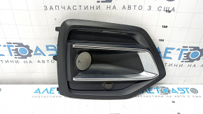 Решітка переднього бампера права Audi Q5 80A 21-24- з хромом, чорний мат