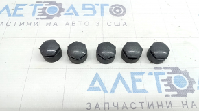 Заглушка ковпачок колісного болта 5шт Audi A4 B9 17-20 сіра