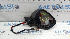 Зеркало боковое правое в сборе Mitsubishi Outlander 22-26 13+2 пинов, поворотник, подогрев, автоскладывание, BSM, камера, графит