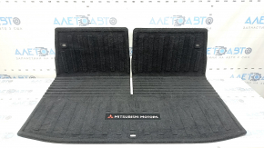 Килимок багажника тканина Mitsubishi Outlander 22-26 чорна, під 3 ряди