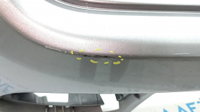 Бампер задний голый верхняя часть Jeep Compass 22-26 под парктроники, серебро, царапины, сломаны крепления