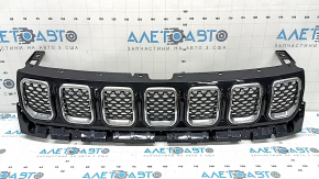 Решітка радіатора grill Jeep Compass 22-26 у зборі 3 частини, хром вставки