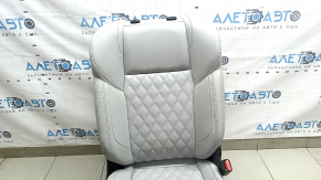 Пассажирское сиденье Mitsubishi Outlander 22-26 с airbag, электрическое, подогрев, кожа серая, под химчистку