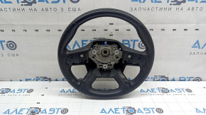 Кермо голе Mitsubishi Outlander 22-26 шкіра чорна, без пелюсток, проводки та вібромотора, потерт, під перешив