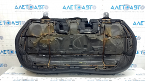 Подушка заднего ряда сидений 2 ряд Jeep Compass 22-23 кожа черная, коричневая строчка, коррозия
