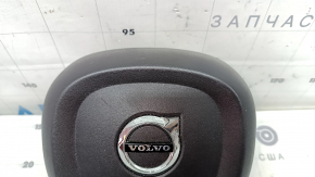 Подушка безопасности airbag в руль водительская Volvo XC90 16-23 черная, царапины
