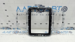 Накладка передней панели обрамление монитора Volvo XC90 16-23 черный глянец, царапины