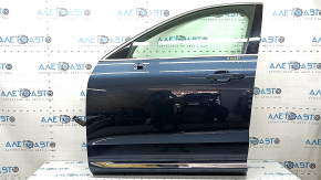 Двері в зборі передні ліві Volvo XC60 18-26 Keyless, синій 723, вигнутий молдинг, подряпини на молдингу