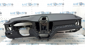 Торпедо передня панель з AIRBAG Volvo XC60 18-26 шкіра чорна сіра строчка, під проекцію, під чищення