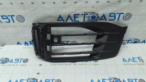 Решетка переднего бампера левая Audi Q7 20-26 структура, под парктроник