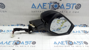 Зеркало боковое правое в сборе Kia Sportage 23-26 8 пинов, поворотник, подогрев, BSM, черный глянец+структура