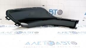 Решетка бампера правая Jeep Compass 22-26 черный глянец под LED ПТФ