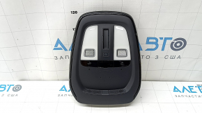 Плафон освещения передний Volvo XC60 18-22 под панораму, черный, сенсорный, царапины