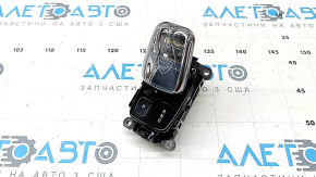 Шифтер КПП с ручкой Volvo XC60 20-22 стеклянная ручка, потерта накладка
